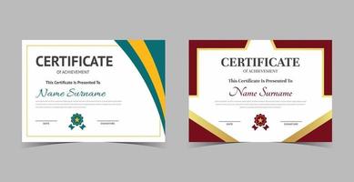 Certificate of Appreciation template, certificate of achievement, vector