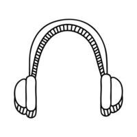 dispositivo de audio con auriculares vector