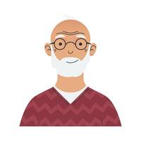 old man character vector