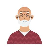 old man character vector