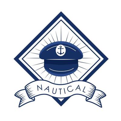 hat nautical label