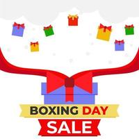 boxing day sale promotion social media post design template vector