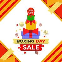 boxing day sale promotion social media post design template vector