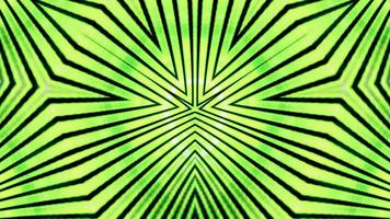 tunnel de kaléidoscope rotatif vert citron video