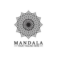 plantilla de vector de diseño de logotipo de mandala