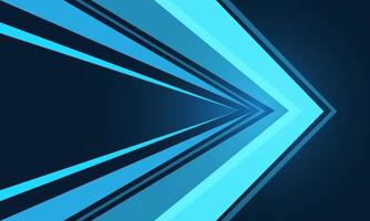 Abstract blue light arrow speed direction geometric graphic design modern futuristic technology background vector