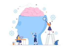 Artificial Intelligence Digital Brain Technology and engineering Concept With Programmer Data or Systems that can be set up in a Scientific Context. Vector Illustration