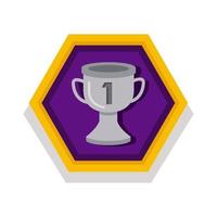 trophy cup casino figure slots icon vector