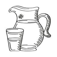 jar and glass vector