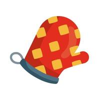 kitchen glove cookware vector