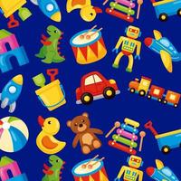 kids toys pattern vector