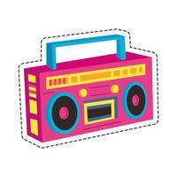 boom box radio vector