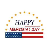 memorial day celebration vector