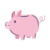 piggy money savings vector