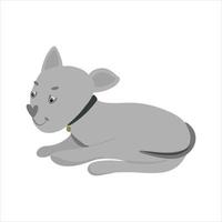 cute dog, pet, doodle vector hand drawn, cartoon style