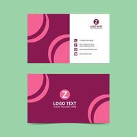 Red Nice Business Card Template vector