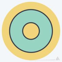 Icon Vector of Doughnut - Color Mate Style