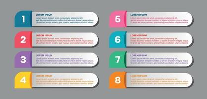 Flat Table of Contents Infographic vector