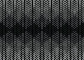 Knitting seamless black pattern vector