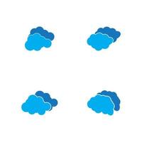 Cloud template vector