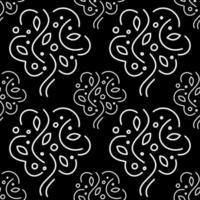 árbol logo de patrones sin fisuras en estilo plano. adorno floral para imprimir sobre tela vector