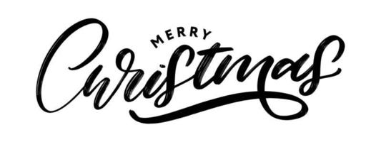 Banner Merry Christmas Holiday New Year Letter font Vector illustration