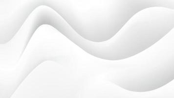 Smooth white wave abstract background vector