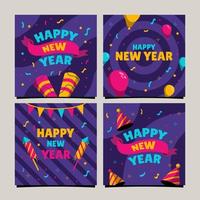 New Year Festival Social Media Post vector