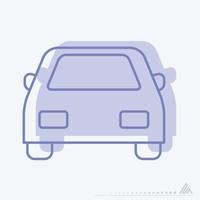 gráfico vectorial de coche - estilo gemelos vector