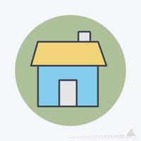 Vector Graphic of House - Color Mate Style