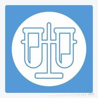 Icon Vector of Vials - White Moon Style