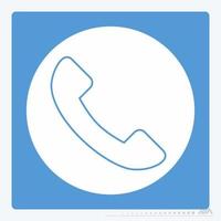 Icon Vector of Phone - White Moon Style