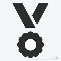 vector icono de premios de monedas - estilo glifo