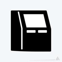 Vector Graphic of ATM Machine - Black Style