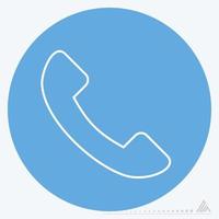 Icon Vector of Phone - Blue Eyes Style