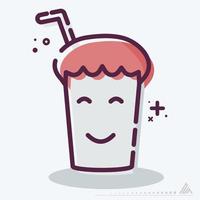 Icon Vector of Chocolate Shake - MBE Syle