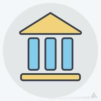 Icon Vector of Building - Color Mate Style