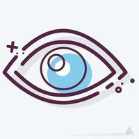 Icon Vector of Eye - MBE Style