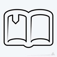 Icon Vector of Book - Line Style