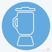 Icon Vector of Coffee Blender - Blue Eyes Style