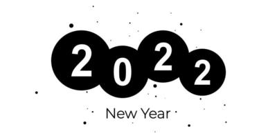 2022 new year logo text design. 2022 number design template. Calendar simple icon. Modern abstract banner. Vector graphic illustartiom isolated on white background