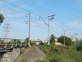 Road construction, transport, bridge photo