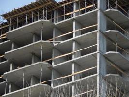 Construction of a residential building in a building photo