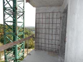 construcción de un edificio residencial en un edificio foto