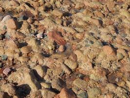 textura de piedra en el mar rojo de egipto foto