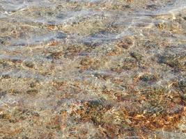 Texture of sea water in the Red Sea of Egypt photo