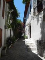 Arquitectura mediterránea en el mar Egeo en Turquía, Marmaris foto