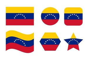 Venezuela flag simple illustration for independence day or election vector