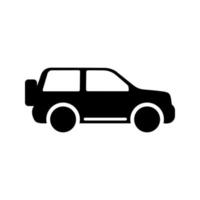 icono de coche en estilo plano icono de tráfico simple vector