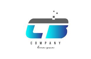 CB C B alphabet letter logo combination in blue and grey color. Creative icon design for company and business vector